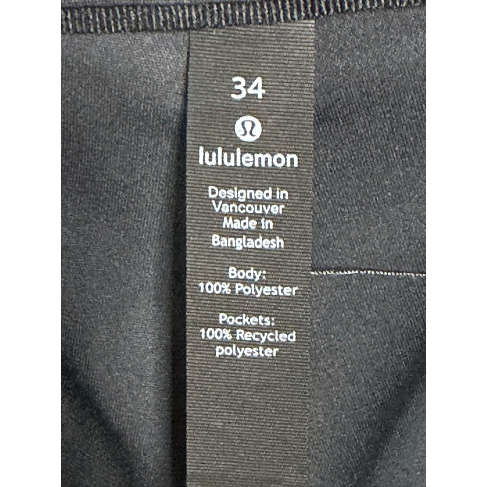 Lululemon Men's ABC Slim Fit Utilitech 5 Pocket Pants Black 34x31 Stretch Casual - Picture 9 of 9